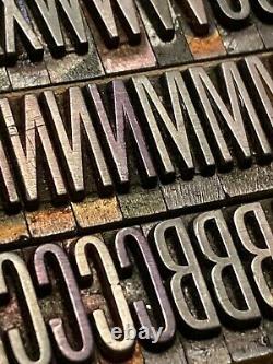 Letterpress type 36pt News Gothic Ext. Cond. Caps & 18pt Alternate Gothic No. 1