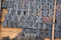Letterpress wood printing blocks 129 pcs 1.97 tall alphabet type woodtype ABC