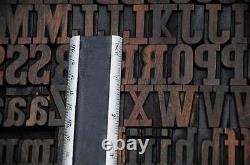 Letterpress wood printing blocks 166 pcs 1.10 tall alphabet type woodtype ABC