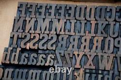 Letterpress wood printing blocks 166 pcs 1.10 tall alphabet type woodtype ABC