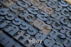 Letterpress wood printing blocks 181pcs 2.13 tall wooden type woodtype alphabet