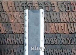 Letterpress wood printing blocks 185pcs 0.94 tall alphabet wooden type woodtype