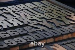 Letterpress wood printing blocks 195pcs 3.54 tall wooden type woodtype alphabet