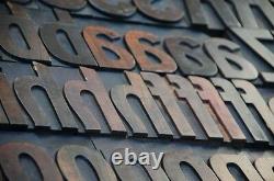 Letterpress wood printing blocks 198pcs 3.54 tall alphabet wooden type woodtype