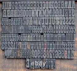 Letterpress wood printing blocks 202pcs 1.77 tall alphabet wooden type woodtype