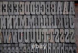 Letterpress wood printing blocks 202pcs 1.77 tall alphabet wooden type woodtype