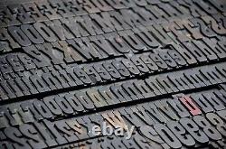 Letterpress wood printing blocks 202pcs 1.77 tall alphabet wooden type woodtype