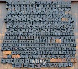 Letterpress wood printing blocks 243pcs 0.87 tall wooden type woodtype alphabet