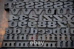 Letterpress wood printing blocks 243pcs 0.87 tall wooden type woodtype alphabet