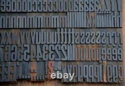 Letterpress wood printing blocks 2.13 tall 250pcs wooden type woodtype alphabet