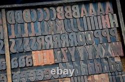 Letterpress wood printing blocks 305 pcs 2.13 tall alphabet type woodtype print