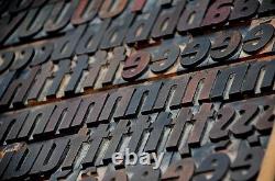 Letterpress wood printing blocks 305 pcs 2.13 tall alphabet type woodtype print