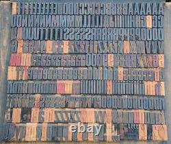 Letterpress wood printing blocks 318pcs (!) 1.77 tall wooden type woodtype