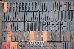 Letterpress wood printing blocks 318pcs (!) 1.77 tall wooden type woodtype