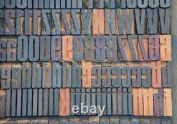 Letterpress wood printing blocks 318pcs (!) 1.77 tall wooden type woodtype