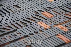 Letterpress wood printing blocks 318pcs (!) 1.77 tall wooden type woodtype