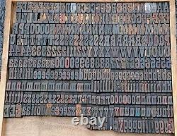 Letterpress wood printing blocks 350pcs 1.38 tall alphabet wooden type woodtype