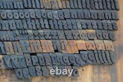 Letterpress wood printing blocks 354pcs 1.06 tall wooden type woodtype alphabet