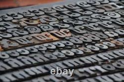 Letterpress wood printing blocks 354pcs 1.06 tall wooden type woodtype alphabet