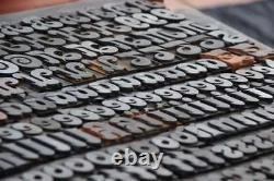 Letterpress wood printing blocks 354pcs 1.06 tall wooden type woodtype alphabet