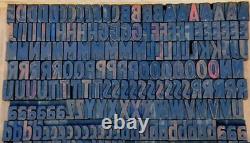 Letterpress wood printing blocks 382pcs 1.42 tall wooden type woodtype alphabet