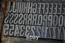 Letterpress wood printing blocks 78 pieces 3.54 tall alphabet type woodtype ABC