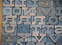 Letterpress wood printing blocks 86pcs 1.22 tall wooden type woodtype alphabet