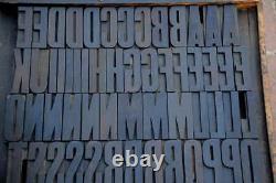 Letterpress wood printing blocks 90 pcs 3.54 tall wooden type woodtype alphabet