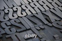 Letterpress wood printing blocks 90 pcs 3.54 tall wooden type woodtype alphabet
