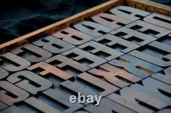 Letterpress wood printing blocks Art Deco 3.54 tall type woodtype Art Nouveau