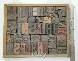 Letterpress wood types collage Inspire 55 vintage mixed types for #TC28