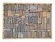 Letterpress Wood Types Collage Trust Yourself 138 Vintage Mixed Wooden Typestc24