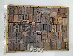 Letterpress wood types collage Trust Yourself 138 vintage mixed wooden typesTC24