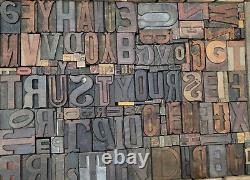 Letterpress wood types collage Trust Yourself 138 vintage mixed wooden typesTC24