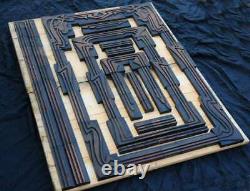 Letterpress wooden frame set Art Nouveau rare awesome wood type printer +100 pcs