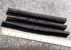 Letterpress wooden printing blocks ornaments Art Nouveau Deco wood line lines