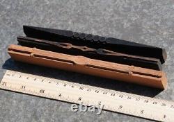 Letterpress wooden printing blocks ornaments Art Nouveau Deco wood line lines