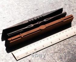 Letterpress wooden printing blocks ornaments Art Nouveau Deco wood line lines