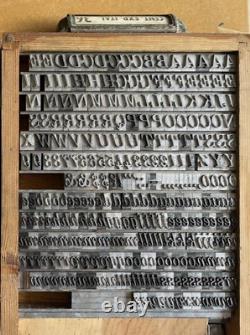 Lg Lot 12 LBS! 36 Pt CENTURY EXPANDED ITAL. Letterpress Type, Complete Font