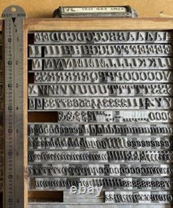 Lg Lot 12 LBS! 36 Pt CENTURY EXPANDED ITAL. Letterpress Type, Complete Font