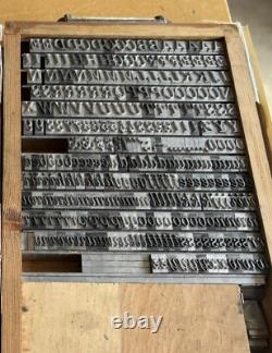 Lg Lot 12 LBS! 36 Pt CENTURY EXPANDED ITAL. Letterpress Type, Complete Font