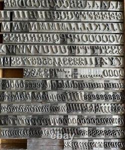 Lg Lot 12 LBS! 36 Pt CENTURY EXPANDED ITAL. Letterpress Type, Complete Font