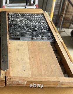 Lg Lot 12 LBS! 36 Pt CENTURY EXPANDED ITAL. Letterpress Type, Complete Font