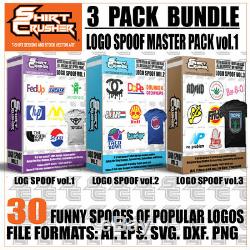 Logo Spoof Master vol. 1 /PRINTABLE VECTOR CLIPART- SVG EPS DXF AI PNG