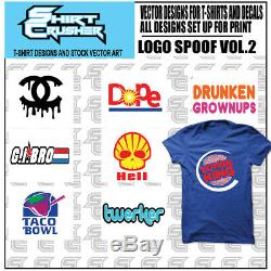 Logo Spoof Master vol. 1 /PRINTABLE VECTOR CLIPART- SVG EPS DXF AI PNG