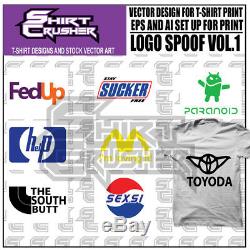 Logo Spoof Master vol. 1 /PRINTABLE VECTOR CLIPART- SVG EPS DXF AI PNG
