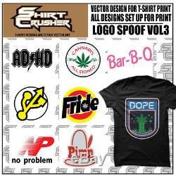 Logo Spoof Master vol. 1 /PRINTABLE VECTOR CLIPART- SVG EPS DXF AI PNG