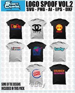 Logo Spoof Master vol. 1 /PRINTABLE VECTOR CLIPART- SVG EPS DXF AI PNG