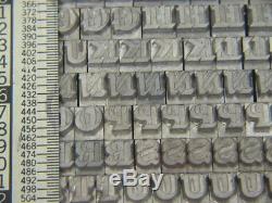 Long Prine Shaded 24 pt Metal Type Printers Type Letterpress Type