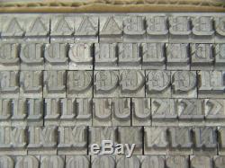 Long Prine Shaded 24 pt Metal Type Printers Type Letterpress Type
